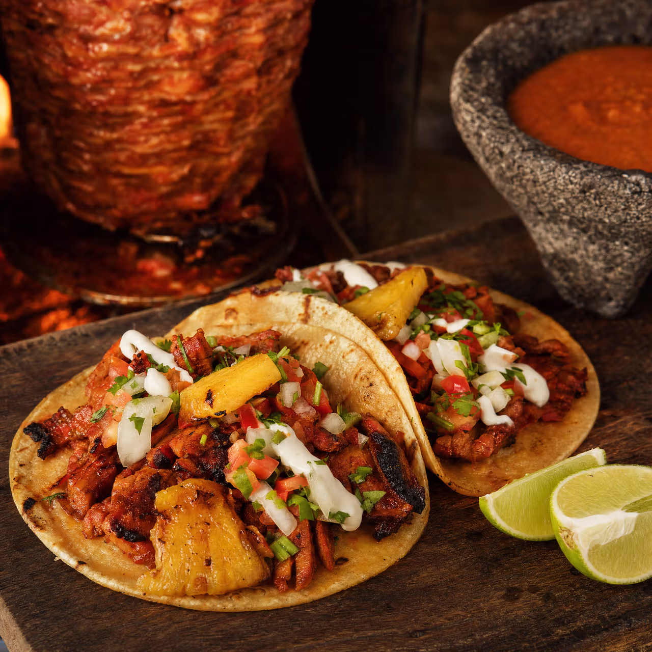 Tacos al pastor à La Toxica