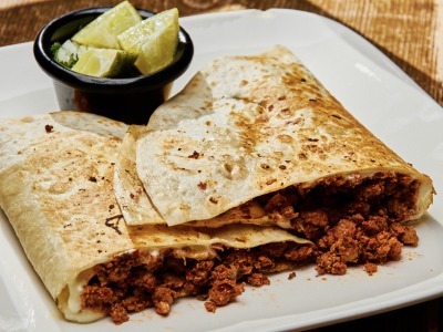 Chorizo burrito at La Toxica